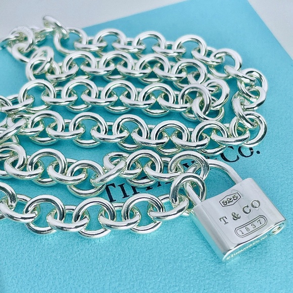 Tiffany & Co. 1837  Lock Charm Necklace Retired - Picture 6 of 9